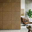 Akusztikus falpanel Deco XI bambusz hatású 60x60x1,8 cm