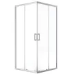 LAVEO BRESSO szögletes zuhanykabin zuhanytálcával 80x80x185 cm átlátszó üveg/króm