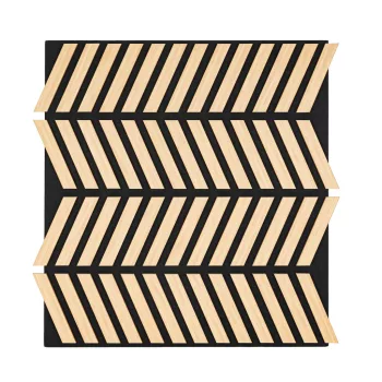 Akusztikus falpanel Deco XII bambusz hatású 60x60x1,8 cm