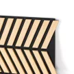 Akusztikus falpanel Deco XII bambusz hatású 60x60x1,8 cm