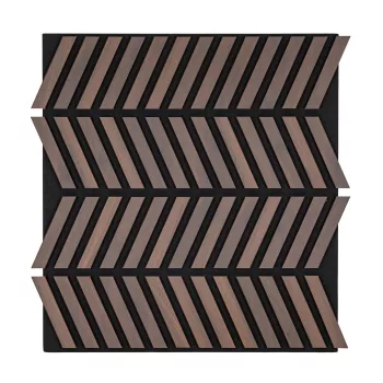Akusztikus falpanel Deco XII dió hatású 60x60x1,8 cm
