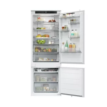   Kluge beépíthető kombi hűtőszekrény alul fagyasztóval, NoFrost, 281L/101L