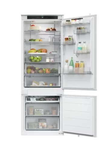 Kluge beépíthető kombi hűtőszekrény alul fagyasztóval, NoFrost, 281L/101L