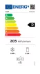 Kluge szabadonálló fehér kétajtós kombi hűtőszekrény, NoFrost, 214L/100L