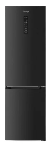 Kluge szabadonálló DarkInox kétajtós kombi hűtőszekrény, NoFrost, 264L/113L