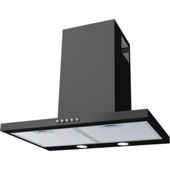 Kluge fali T-alakú fekete páraelszívó, 60cm