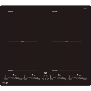   Kluge beépíthető indukciós főzőlap, 60cm, fekete ü., 2 Flexi zóna
