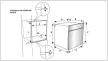 Kluge beépíthető multifunicós inox/fekete sütő, 78L