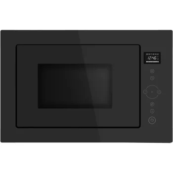   Kluge beépíthető mikrohullámú sütő grillel, 25L, fekete üveg