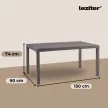 Hella műanyag kerti asztal
