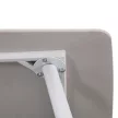 Bora 140 cm szögletes szinterezett kő étkezőasztal fehér