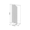 Flexi állítható zuhanyajtó 76-91x185 cm
