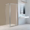Flexi 80x80 cm sarokba szerelhető szögletes zuhanykabin zuhanytálca nélkül