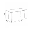 Silla 150 6+1 étkező garnitúra fekete-bézs