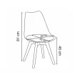 Silla 150 6+1 étkező garnitúra fekete-bézs