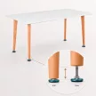 Silla 150 4+1 étkező garnitúra fehér-szürke