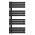 Solaro Design törölközőszárító radiátor 1200x600 mm fekete