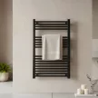 Egyenes törölközőszárító radiátor 1000x600 mm fekete