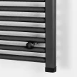Egyenes törölközőszárító radiátor 1200x500 mm fekete