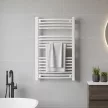 Íves törölközőszárító radiátor 1000x600 mm fehér