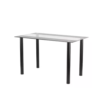 Riona 120 cm szögletes üveg étkezőasztal