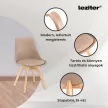 Velon 4+1 étkező garnitúra fehér-fekete
