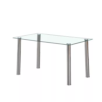 Berna 140 cm szögletes üveg étkezőasztal