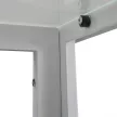 Ezra 120 cm szögletes üveg étkezőasztal