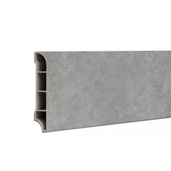 Vinyl SPC padlószegély Harbor beton szürke 2400x60x12 mm