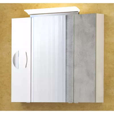 MIRROR BOX OMEGA 90 fürdőszoba tükör szekrénnyel 55cm-es led világítással + powerbox+ piperetükör + üvegpolc TBOSS