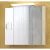 MIRROR BOX OMEGA 90 fürdőszoba tükör szekrénnyel 55cm-es led világítással + powerbox+ piperetükör + üvegpolc TBOSS