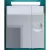 MIRROR BOX CUT  75 fürdőszoba tükör szekrénnyel 55cm-es led világítással + powerbox+ piperetükör+ 4 extra TBOSS