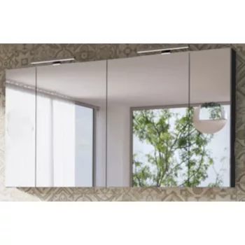   MIRROR BOX SENNA 140 fürdőszoba tükör szekrénnyel 30cm-es led világítással+ powerbox+ piperetükör TBOSS