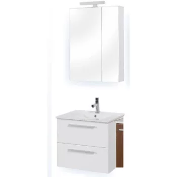   MILANO K60 FALI fürdőszoba szekrény + Mirror Box Recta 60 szettben TBOSS