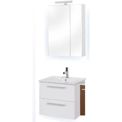 MILANO K60 FALI fürdőszoba szekrény + Mirror Box Recta 60 szettben TBOSS