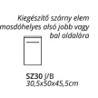 MILANO 30-as mosdó bútor szárny elem TBOSS