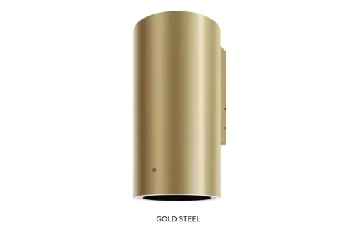 MONNO Tubus Gold Steel fali páraelszívó, 38 cm, érintésmentes vezérlés, arany