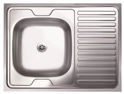 LIVINOX 120 teletetős natúr rozsdamentes acél mosogató, 800 x 600 mm