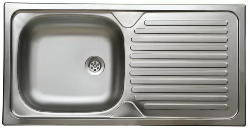 LIVINOX 142 natúr rozsdamentes acél mosogató, 860 x 435 mm
