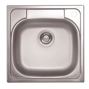   LIVINOX TRITON 309 natúr rozsdamentes acél mosogató, 480 x 480 mm, jobboldali csaplyukkal
