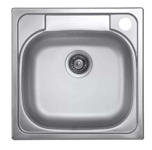 LIVINOX TRITON 309 natúr rozsdamentes acél mosogató, 480 x 480 mm, jobboldali csaplyukkal, dobozos