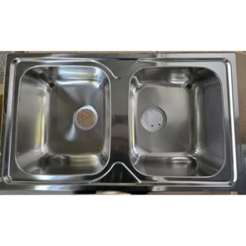   OKIO PLUS 86 DUO 2B 860X500 Rozsdamentes Mosogatótálca 210mm mély RODI