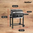 Multifunkciós faszenes kerti grillsütő