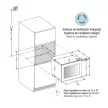 Pando PVMAVP 45-18XL borhűtő - beépíthető, inox, balos