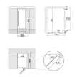 Pando PVMB 30-16XL borhűtő - pult alá építhető, inox, balos