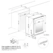 Pando PVMBP HD-60-45CRR Borhűtő - pult alá építhető, fekete, jobbos