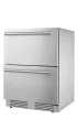 FrigeluX Kültéri inox hűtő RE2T136A pult alá építhető és szabadonálló, 77 L