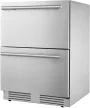 FrigeluX Kültéri inox hűtő RE2T136A pult alá építhető és szabadonálló, 77 L
