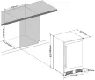 FrigeluX Kültéri inox hűtő RE2T136A pult alá építhető és szabadonálló, 77 L