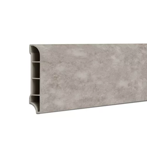 Vinyl SPC padlószegély Reno kőhatású szürke 2400x60x12 mm